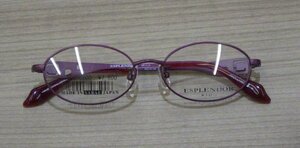 g250-806500 本物保証 ESPLENDOR 眼鏡 メガネ フレーム ケース無し 水玉模様 子供 キッズ EP-1112 46□14 128