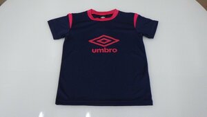 k4-12020 umbro アンブロー Tシャツ ネイビー レッド 150㎝ 半袖 U/DRY 吸汗 速乾 快適 スポーツ