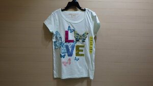 E600-1240000 VIGOSS キッズ Tシャツ 1枚 ミント 蝶 US/7/8 JP/120-130 かわいい 女の子 半袖