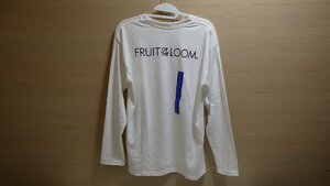 H364-66601 FRUIT OF THE LOOM メンズ 長袖シャツ US/L JP/XL ホワイト トップス コストコ