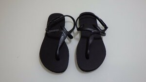 H550-78011 Havaianas ハワイアナス TWIST SAN ブラック ビーチ サンダル US/37～38 JP/24.0～25.0㎝ おしゃれ かわいい 海 レジャー