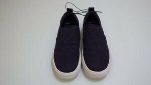 E693-67777 展示品 DKNY レディース SLIPON スリッポン US/5.5M JP/22.5cm ネイビー シューズ 靴
