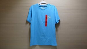 F405-47422 HANG TEN メンズ Tシャツ US/M JP/L ターコイズ 綿 100% バックプリント ロゴ 半袖 おしゃれ お出かけ