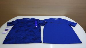 r239-1577344 チャンピョン champion キッズ Tシャツ 2枚パック JP/L（14-16）日本/160 ブルー 青 半袖