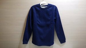 K268-1526448 B.C. CLOTHING メンズ クルーネック スウェット US/S JP/M ネイビー トップス 裏起毛