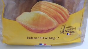 K510-48770 best-before date 2024/10/12 sun *mi shell Madeleine 24 piece entering 600g France production safe raw materials only . use pastry confection bite 