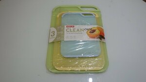 E103-302602 ネオフラム NEOFLAM カッティングボード 3枚セット 3サイズ 食洗器使用可 グリーン イエロー ブルー まな板