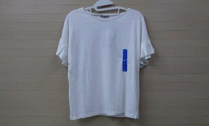 B817-40446 YVETT ラッフルスリーブ 半袖 Tシャツ ホワイト US/L JP/XL 抗菌防臭 夏