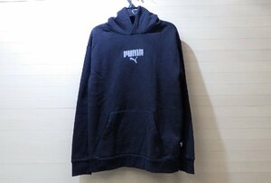 A346-1518579 PUMA キッズ パーカー フリース US/L13-14 JP/164㎝ ブラック 黒色 フード フーディ 子供