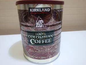 M534-373327 賞味期限2025/7/14 カークランドシグネチャー コロンビアコーヒー（粉）1.36kg ダークロースト 100% コロンビアコーヒー豆使用