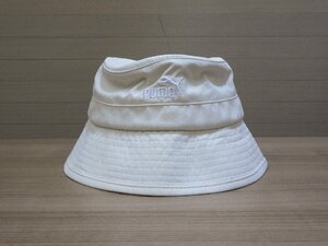 h286-39453 展示品 PUMA プーマ オフホワイト キッズ 帽子 白 ハット 日よけ帽子 子供