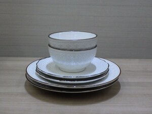 c135-38462 展示品 食器セット Joanne 食器 皿 ボウル 6個セット 白 かわいい おしゃれ