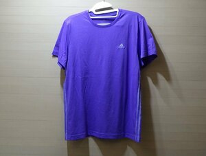 B335-1569414 アディダス adidas Tシャツ 2XOT パープル 紫 半袖 ロゴ コストコ