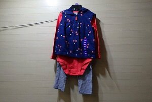 A237-1552437 カーターズ carter's 赤ちゃん 子供服 3パック US/24m JP/12.5~13.6kg ベビー キッズ 長ズボン ベスト ロンパース ハート