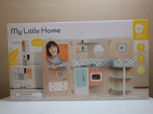 M286-53244 мой little Home складной дерево кухня комплект compact . место хранения возможно . кастрюля . cup и т.п.. аксессуары имеется 