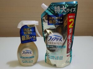 M48-61008 ファブリーズ W除菌 PREMIUM 清潔なランドリーの香り 本体 370ml + 詰め替えパック 640ml x 1パック 清潔なランドリーの香り