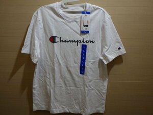 M481-413707 チャンピオン メンズ 半袖 Tシャツ ホワイト US/L JP/XL クルーネック 綿100% シンプルなデザイン 夏のファッションを爽やかに