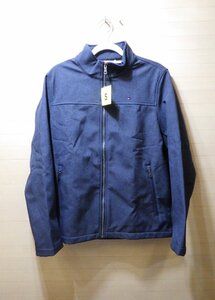 u193-3333491 TOMMY HILFIGER トミーヒルフィガー クラシックジャケット フリースメッシュ ネイビーブルー US/S JP/M 上着 アウター