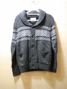 u793-30857 Weatherproof Vintage メンズ ニット カーディガン US/M JP/L グレー コストコ