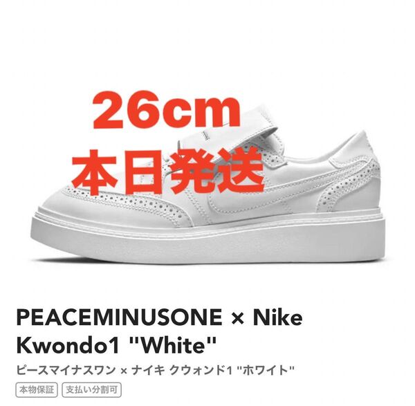 PEACEMINUSONE × Nike Kwondo1 "White"