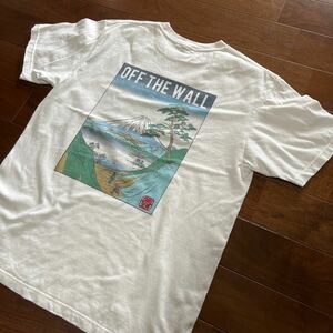 RHC 別注 限定 RHC Ron Herman(ロンハーマン) x VANS(バンズ)浮世絵風 バックプリント 50周年記念 Tシャツ サイズM ホワイト
