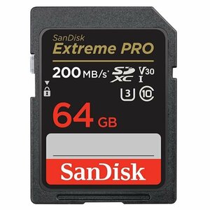 新品 SanDisk SDXCカード 64GB SpeedClass10 UHSスピードクラス3 200MB/s