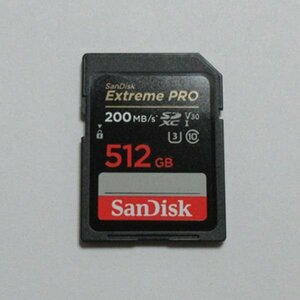 動作確認済 SanDisk SDカード SDXC 512GB U3 200MB/s Extreme PRO