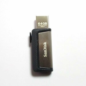 動作確認済 SanDisk USBメモリー 64GB USB3.0/Type-C/Type-A兼用 150MB/s