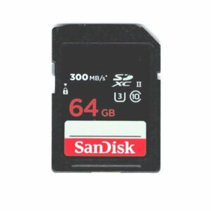 動作確認済 SanDisk SDカード SDXC 64GB UHS-II U3 300MB/s Extreme PRO