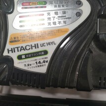 UC14YL日立　HITACHI 急速充電器　2台セット 動作確認済み 中古品ハイコーキ　インパクト　電動工具_画像4