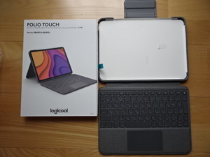 ロジクール FOLIO TOUCH キーボードケース トラックパッド、スマートコネクター搭載 （iPad Air第4世代用） iK1094BKA （グレー）