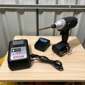 RYOBI インパクトドライバー　BID1406バッテリー充電器セット