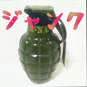 【ジャンク】手榴弾型ターボライターM.26 A2 FUZE M217　カーキ　グリーン系