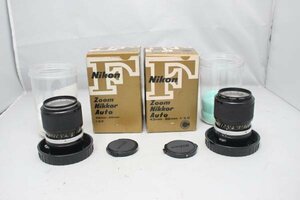 ジャンク　ニコン Nikon Zoom-NIKKOR・C Auto 43-86mm F3.5　＋ニコン Nikon Zoom-NIKKOR　Auto 43-86mm F3.5