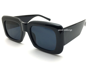 CHICANO SQUARE SUNGLASS BLACK × SMOKE/チカーノスクエアサングラスブラック黒縁メガネ黒ぶち眼鏡チカーナギャングスタンダード西海岸