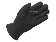 CHURCHILL GLOVE 裏地付 BLACK S/チャーチルグローブ黒シンサレート100g裏地付バイク用定番手袋レザーグローブ鹿革本革本皮防寒thinsulate_画像3