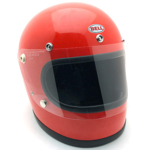 送料無料 付属品 BHVシールド付 BELL STAR ORANGE 59cm/ベルスターオレンジビンテージヘルメットフルフェイスオンロード族ヘル60s