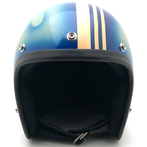 送料無料 Dead Stock 新品 箱付 SHOEI FANCY STRIPE D-3 BLUE PEARL 58cm/ショウエイd3青ブルービンテージヘルメットホンダヤマハスズキ70s