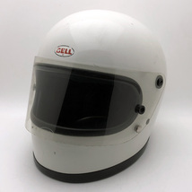 送料無料 11月29日値下 純正シールド付 BELL STAR II WHITE 58cm/ベルスター2白ビンテージヘルメットオンロードフルフェイス族ヘル国産旧車_画像1