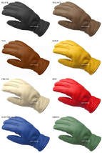 CHURCHILL GLOVE 裏地付 GREEN S/チャーチルグローブタン緑グリーンシンサレート100g裏地付バイク用手袋レザーグローブ鹿革本革thinsulate_画像2