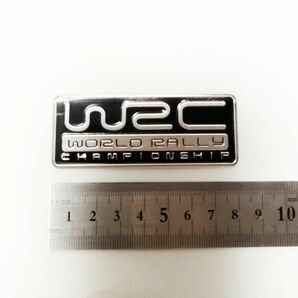WRC◆ロゴプレートステッカー[黒]
