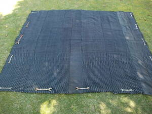  hand weave Indigo dyeing mattress. ..[. what . writing ..] 6 width tree cotton old cloth old .. old .