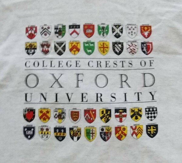［未使用] 超レア イギリス オックスフォード大学 Tシャツ 
