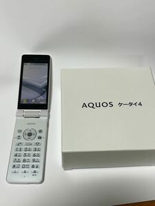 SoftBank AQUOSケータイ4 A205SH ホワイト ほぼ新品未使用 【送料込み】