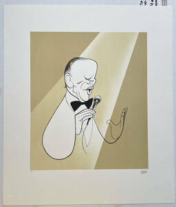 【真作保証】Al Hirschfeld（アル ハーシュフェルド）『Friank Sinatra / Chairman』フランクシナトラ 175部限定 版画 歌手 ザ・ヴォイス