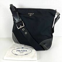 PRADA プラダ ショルダーバッグ クロスボディ ナイロン ブラック a365_画像1