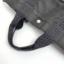 HERMES エルメス ハンドバッグ エールライン MM キャンバス グレー a373_画像3