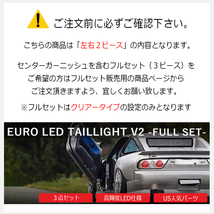 再入荷 180SX 200SX 240SX ワンエイティ LEDテール テールランプ クリアー 後期 シルエイティ リア ユーロテール 丸目 ４灯 US SR 78WORKS_画像2