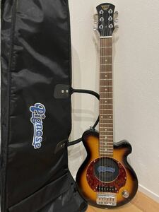 ジャンク品 PIGNOSE ピグノーズ PGG-200 SUNBURST エレキギター　ミニギター　スピーカー内蔵