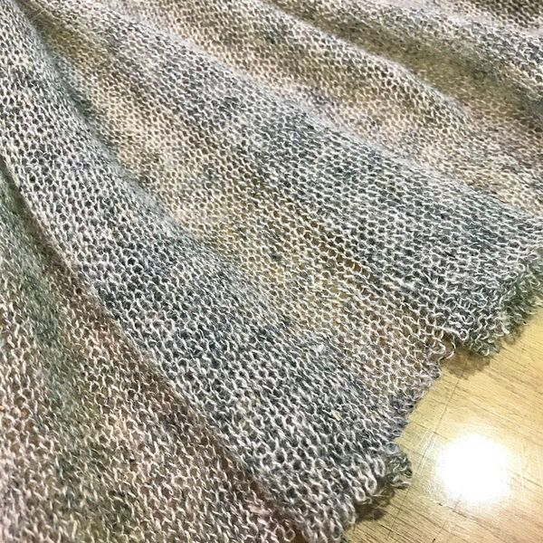 ローゲージソフトリネンニット 78cm巾×1m 麻ニット リネン生地